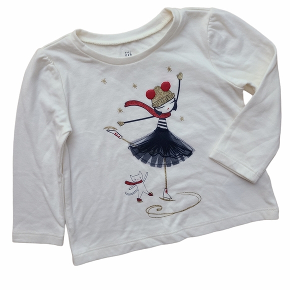 GAP Other - Gap Baby Ivory Frost Cat and Dancer Tshirt